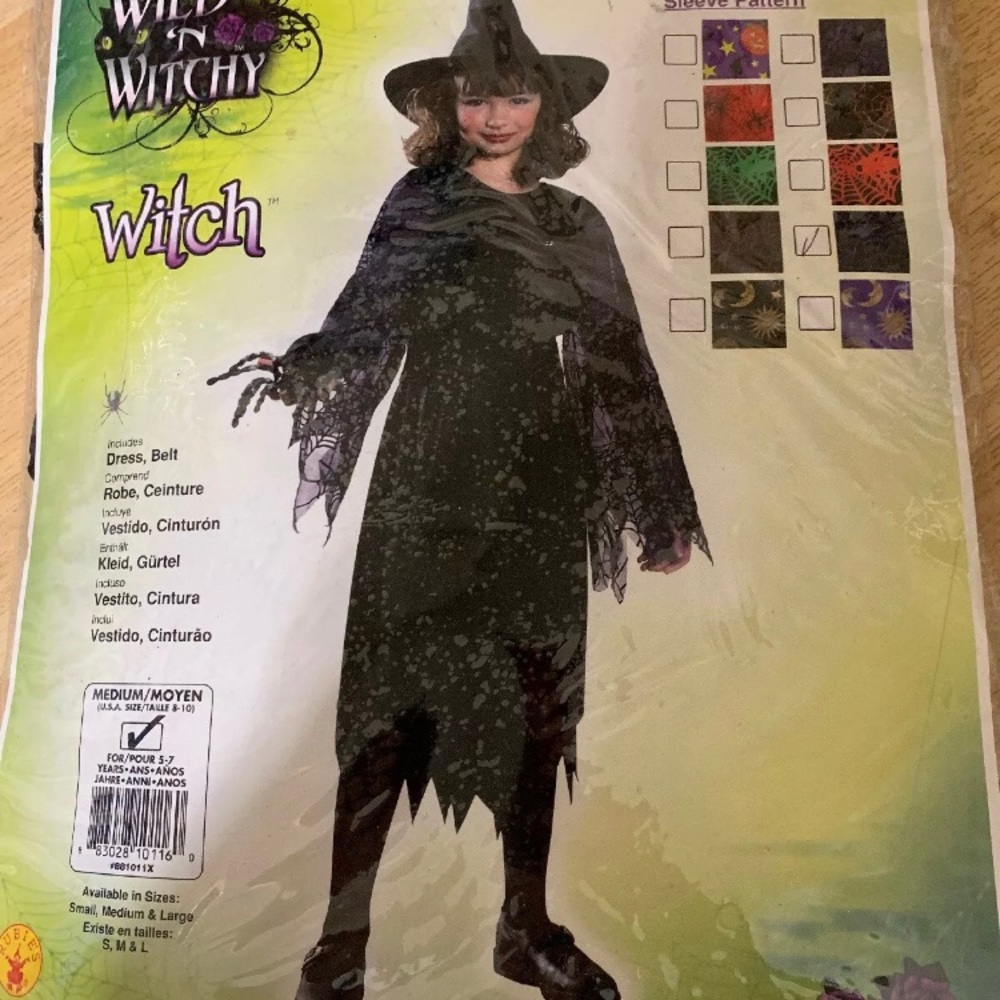 Rubies Witch Wild N Witchy Dress & Belt Sz M 8-10